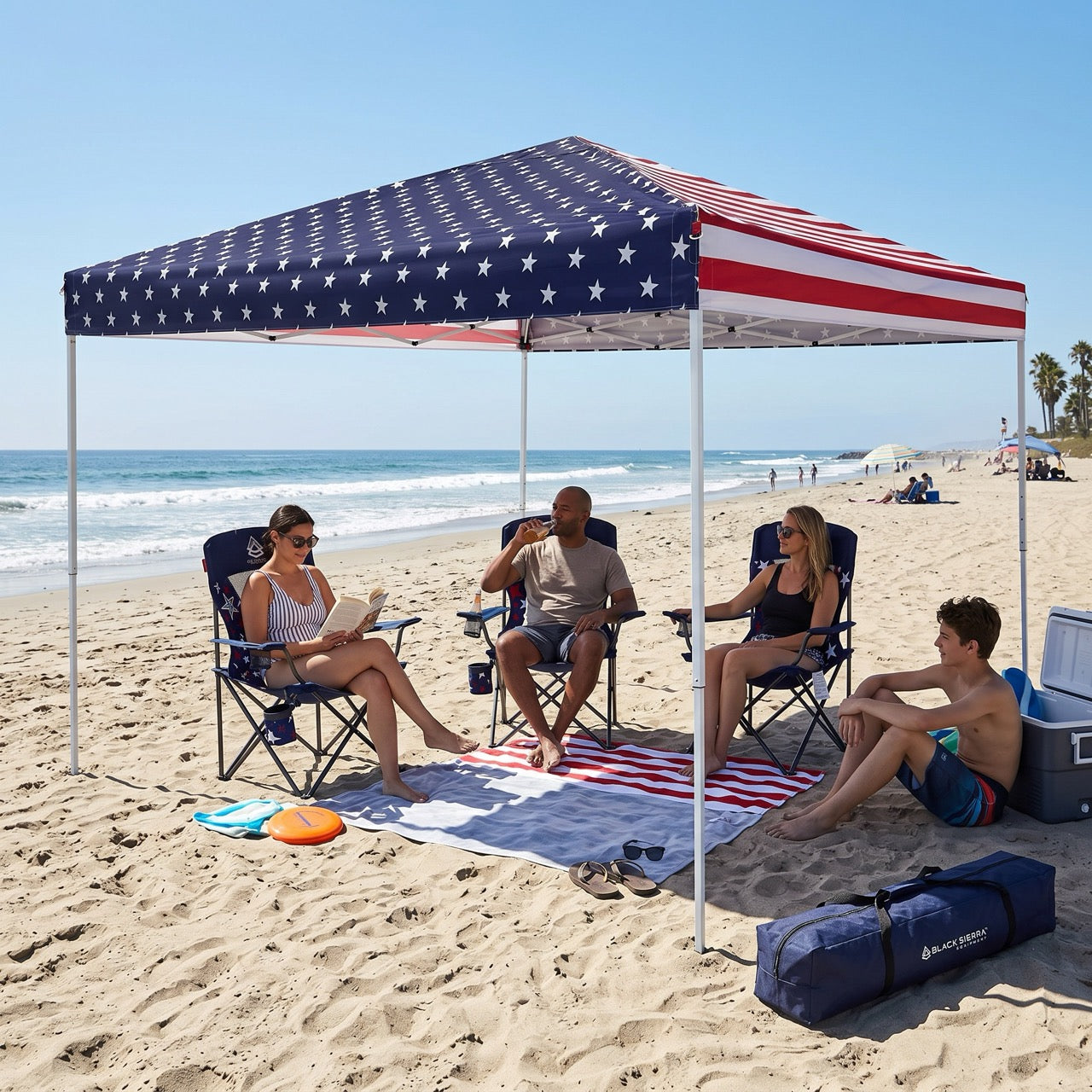 Stars & Stripes 10’ X 10’ Straight Leg Canopy