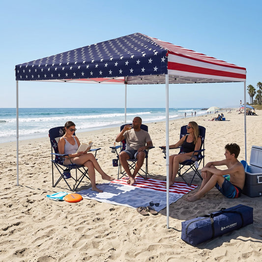 Stars & Stripes 10’ X 10’ Straight Leg Canopy